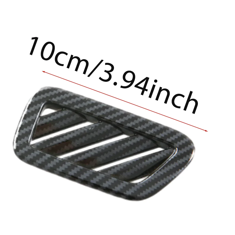 2PCS Car Side Air Conditioning Vent Outlet Cover Trim Sticker ABS Carbon Fiber for BYD Yuan Up Atto 2 S1 Pro 2024-2026 LHD