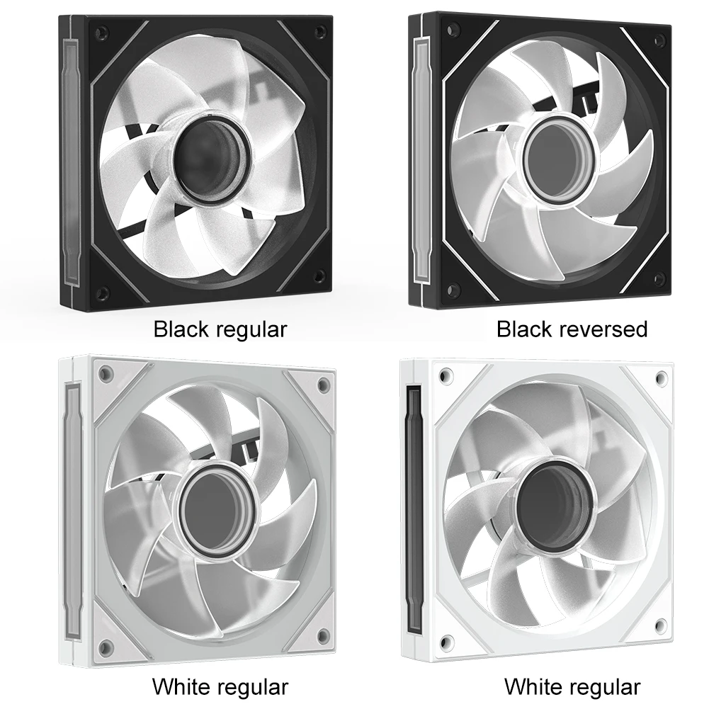 12cm ARGB Case Fan Case Cooler Fan with Lighting Effect CPU Cooling Fan 1800RPM Speed Computer Chassis Fan for Computer Case