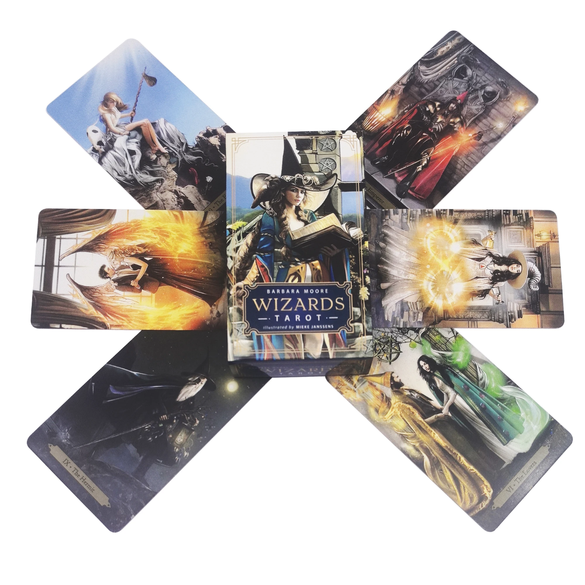 

Wizards Tarot Cards Deck A 78 Tarot Based Deck English Version Playing Game Toy Divination Fortune Game gift