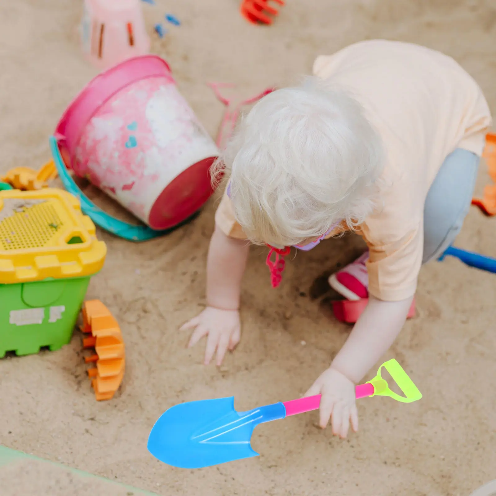 

3Pcs Sand Shovel Set Kids Beach Shovel Play Outdoor Activity Supply for Sand Sculpture Making Children Present