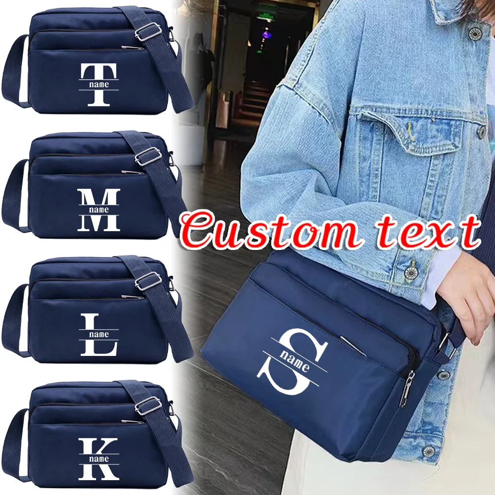 

Персонализированная сумка-мессенджер с индивидуальным именем, регулируемые ремни, сумка на одно плечо, модные женские сумки через плечо, рабочие поездки на работу