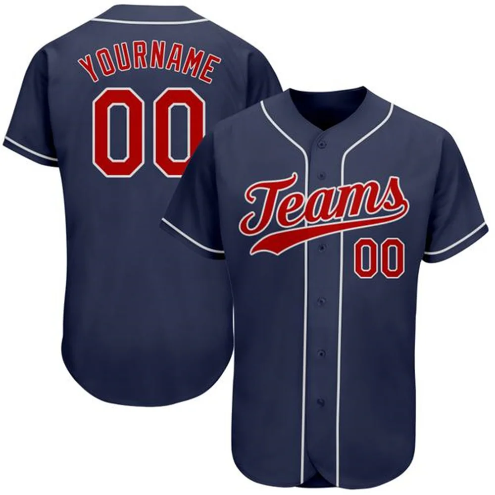 

Custom Baseball Jersey Personalized Printed Name/Numbers Button-down Tee Shirts Washable Durable Softball Uniforms for Men/Youth