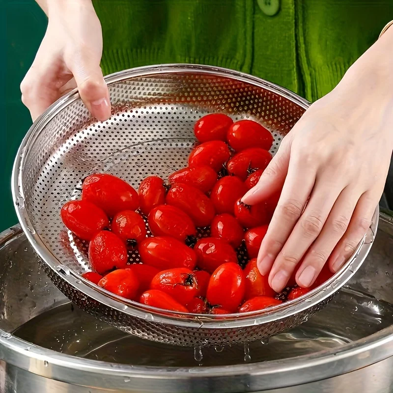 Stainless Steel Food Steamer Basket Pressure Cooker Steamer Basket With Handle Steaming Grid Drain Drainer Cooking Utensils