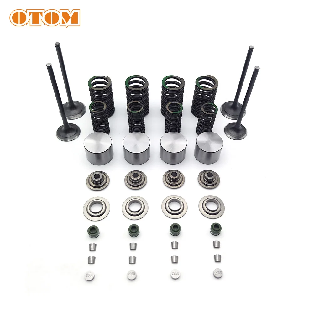 OTOM Motorcycle Valve Spring Assembly Kit Scooter Engine Intake Exhaust Valve Stem Oil Seal For KAWASAKI KLX250 YF300 LONCIN CR6