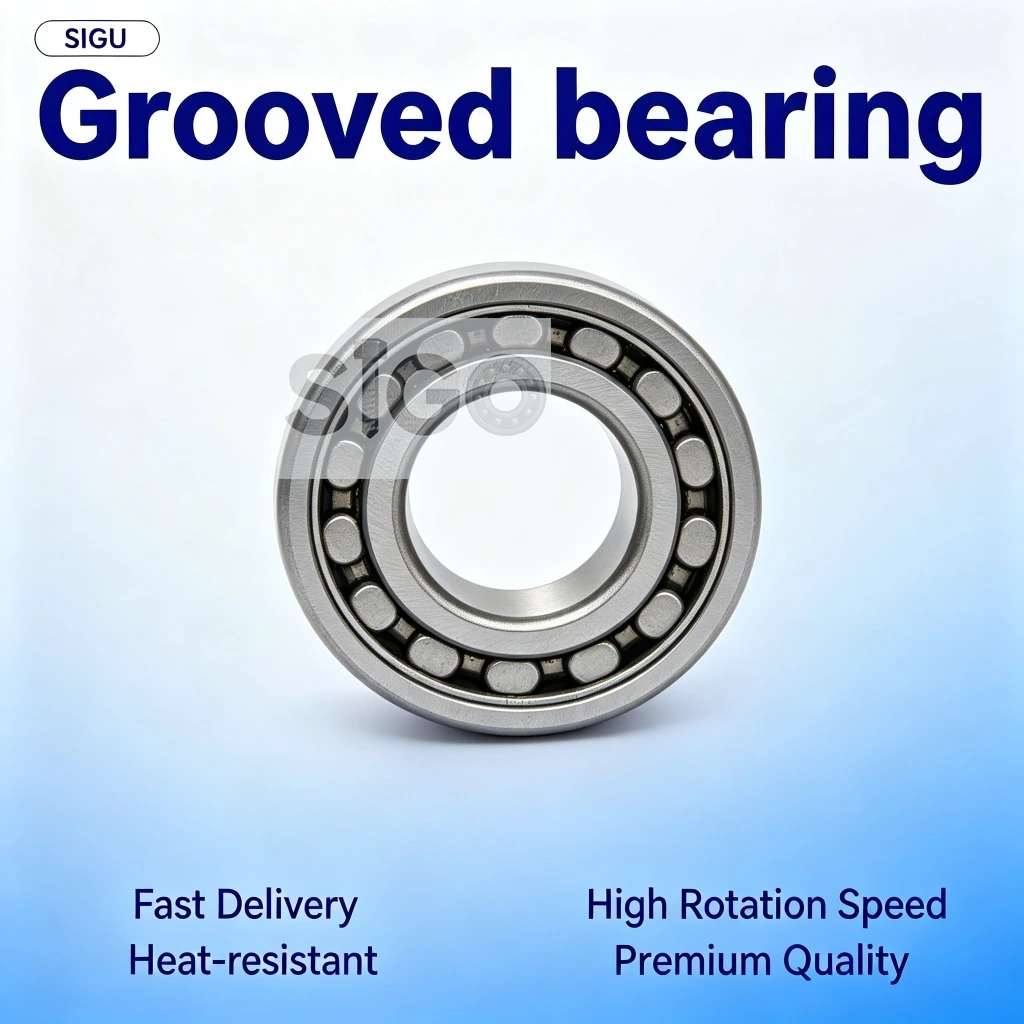 Wear‑Resistant Double Row U/V‑Groove Guide Track Bearing 6201 6202