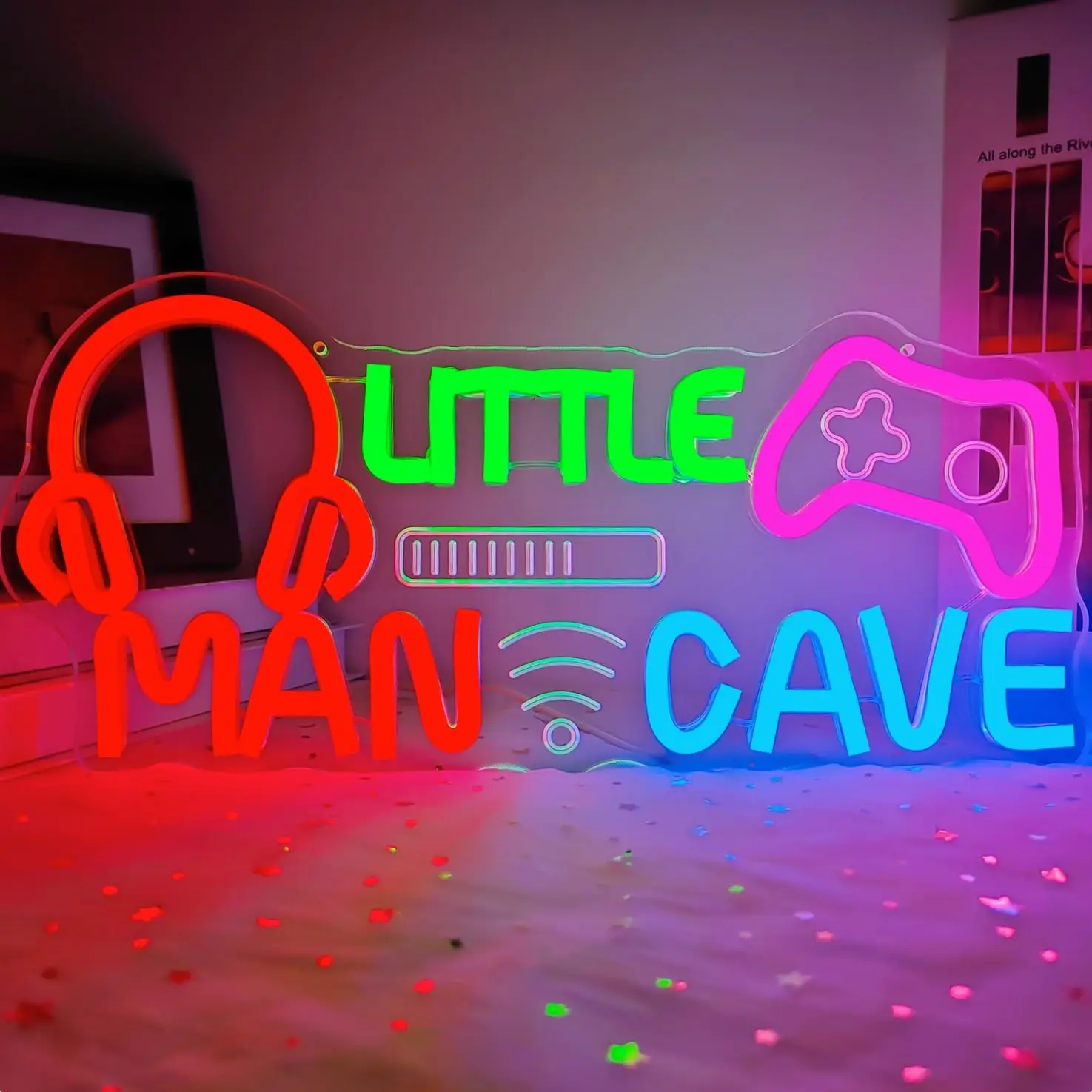 insegna-al-neon-led-'little-man-cave'-per-camere-di-ragazzi-camere-da-letto-stanze-dei-gamer-decorazione-murale-stanze-dei-bambini-e-asili-nido