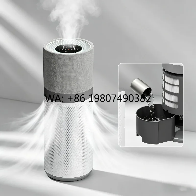 WIFI Intelligent Air Purifier, 5L Large Capacity Humidifier, HEPA Filter, Dual Use Air Fresh Purification Device