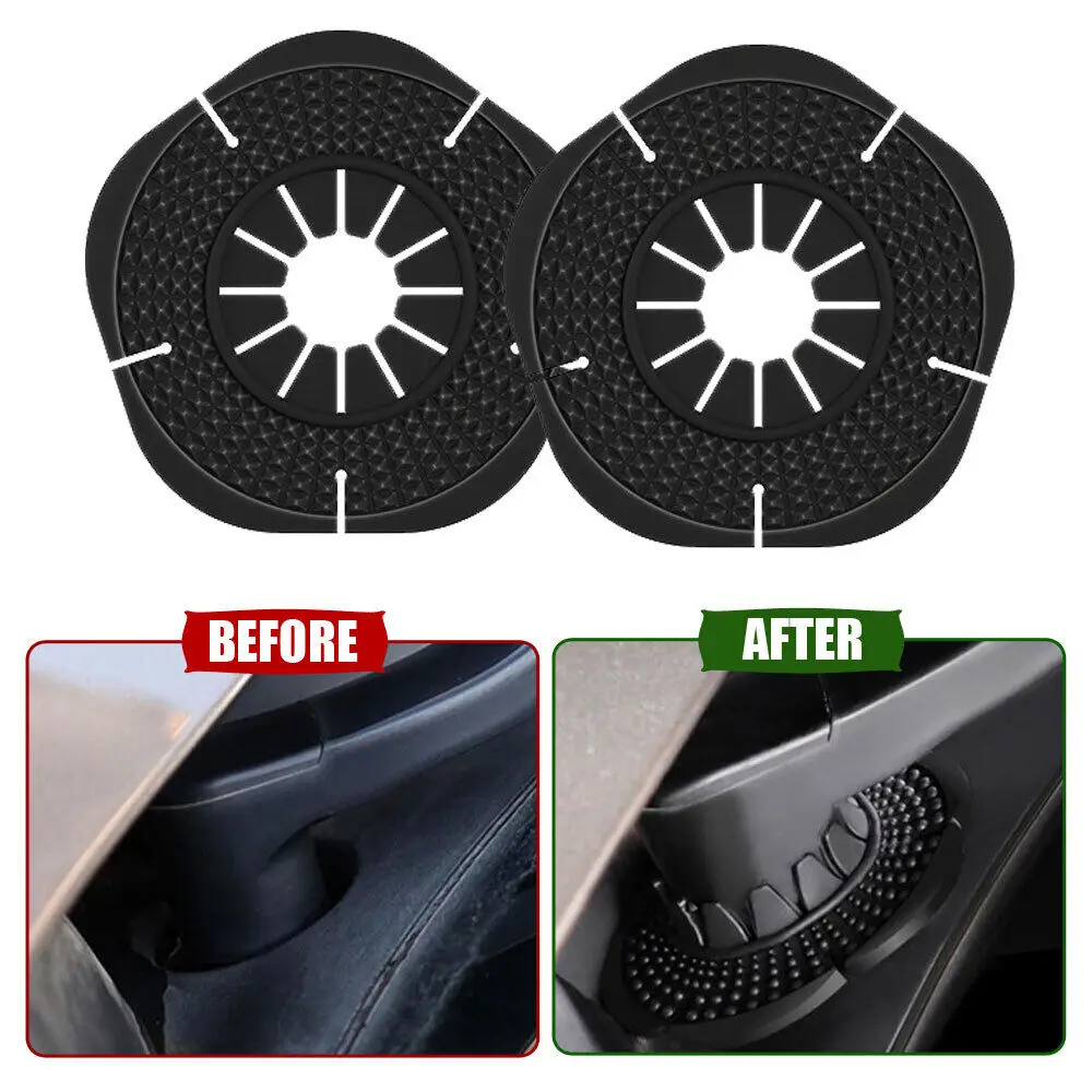 

2PCS Car Windshield Wiper Arm Bottom Hole Protective Cover Silicone Dustproof Pad Cover Black Auto Exterior Accessories