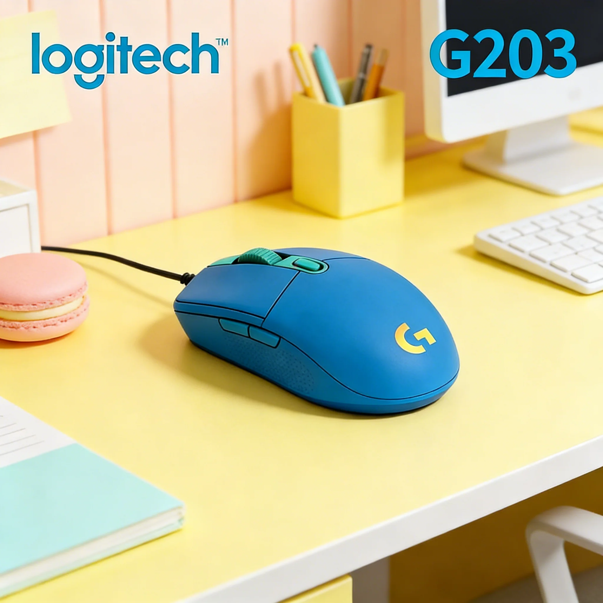 

G203 Wired Mechanical Gaming Mouse RGB Designed for Shooting Games CSGO PUBG