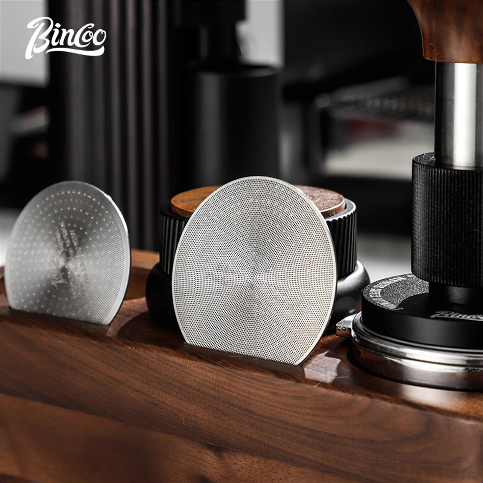 

Bincoo Stainless Steel Espresso Filter - 51/53/58mm Universal Secondary Shower Mesh for Even Water Distribution For Barista Use