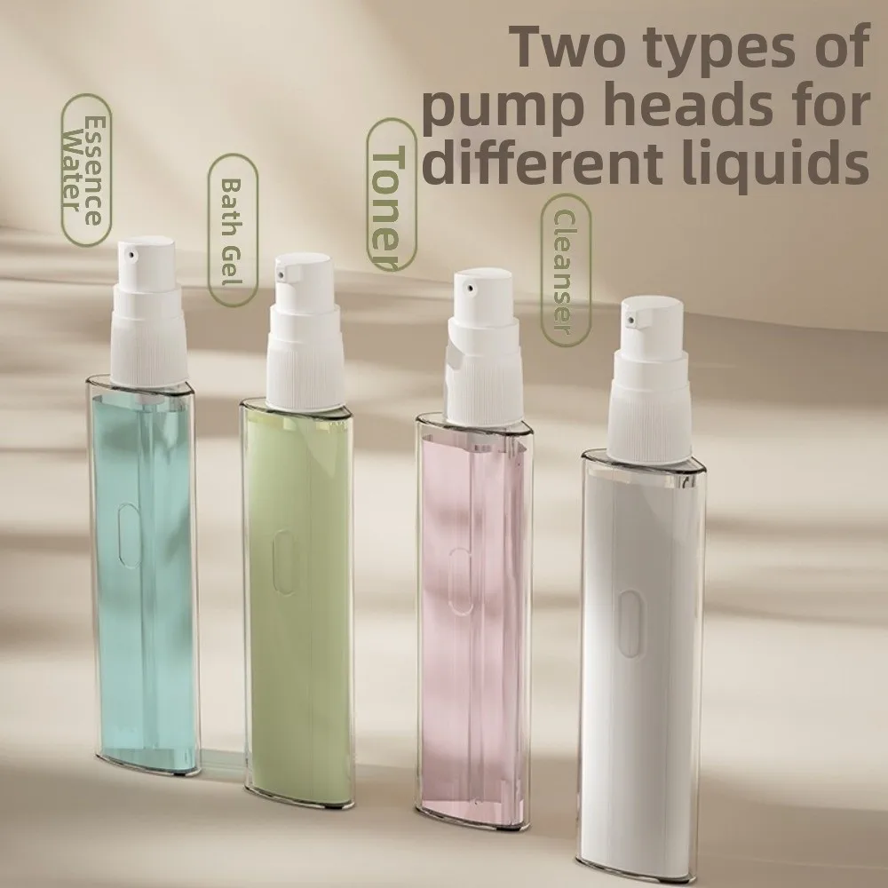 4-in-1 Reise-Nachfüllflaschen, wiederverwendbare, auslaufsichere Lotions-Squeeze-Flaschen, abnehmbar, platzsparend, geteilte Flasche für die Duschnutzung – Detail 9