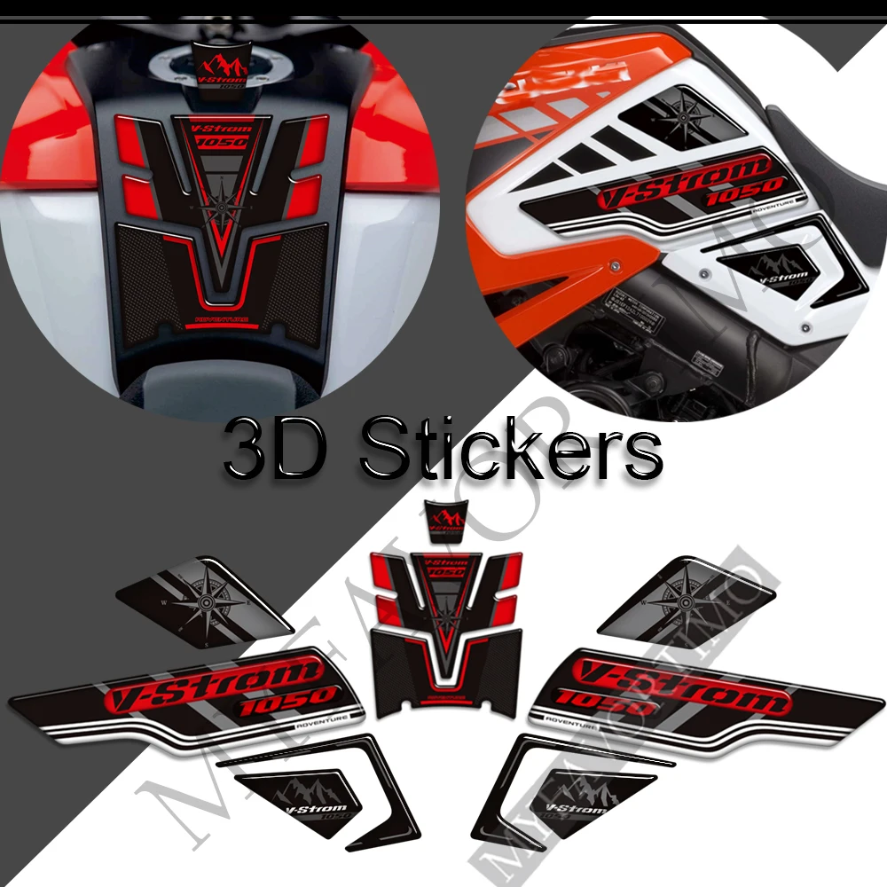 

For Suzuki V STROM VSTROM DL 1050 XT 1050XT DL1050 Adventure Stickers Fuel Oil Kit Tank Pad Protector Trunk Luggage Cases