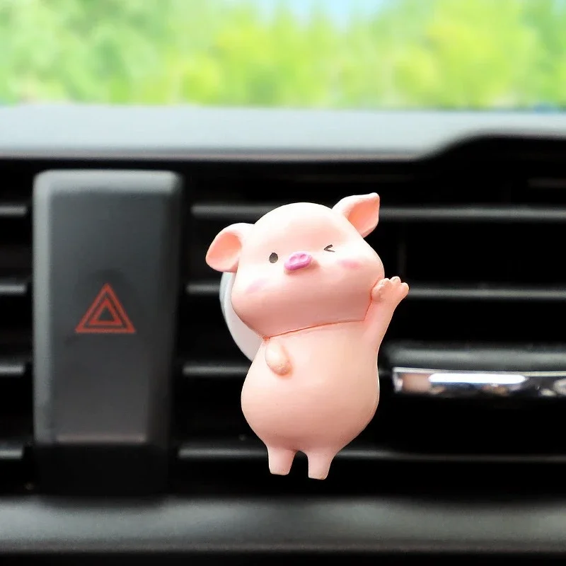 

1pc Car Air Freshener Air Conditioning Outlet Decoration Cute Pig Car AccessCar Aromatherapy Clip Car Interior Decoration