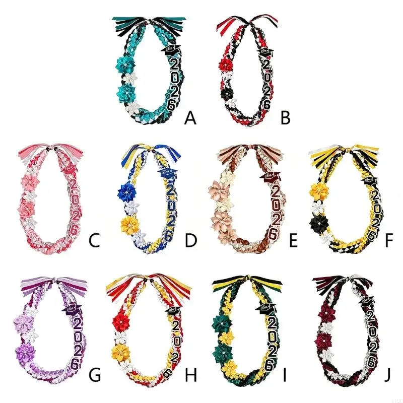 Academic Achievement Braided Cord 2026 Graduation Lei Tassels Design Multiple School Color Photo Props