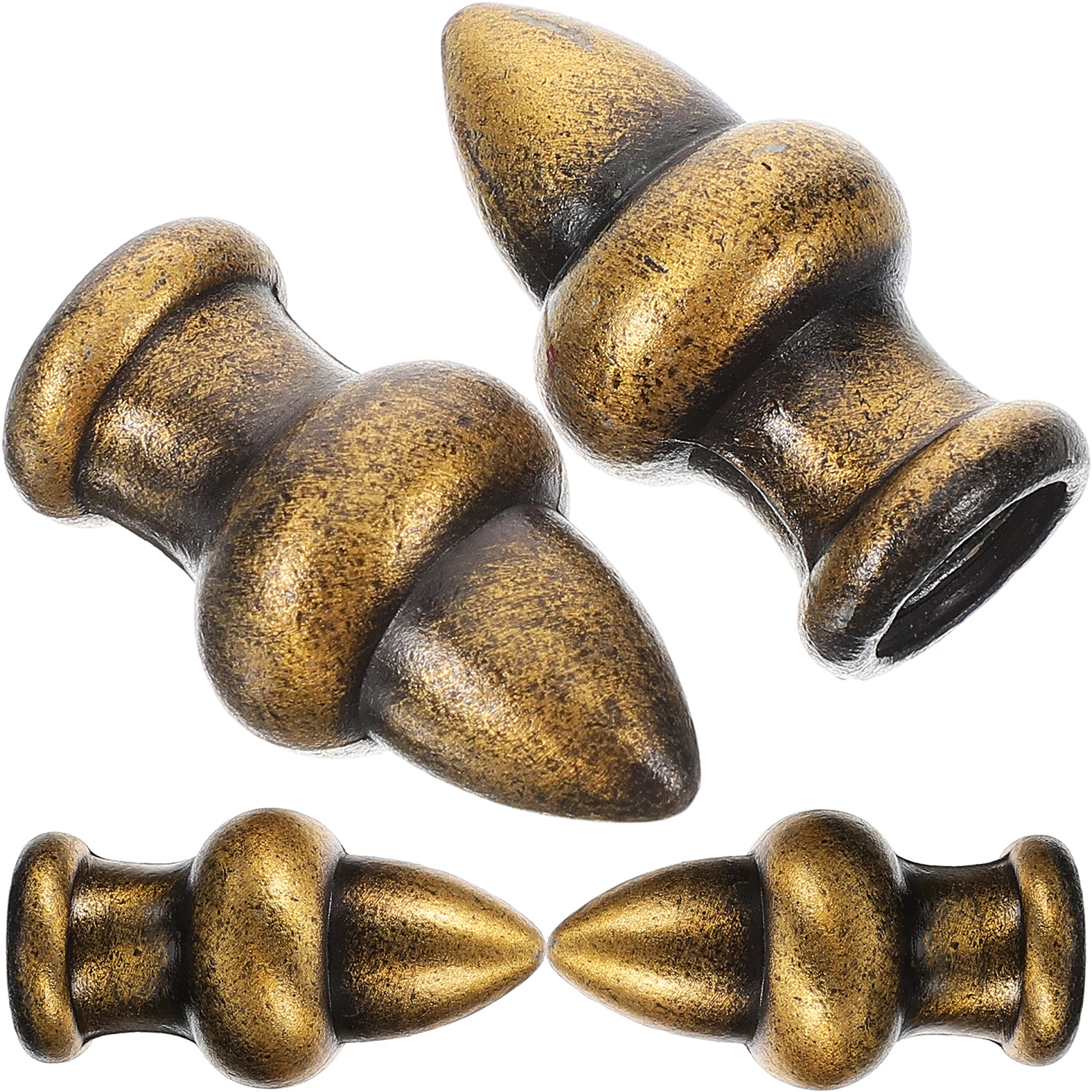 

4pcs European Style Finial Light Screw Cap Decorative For Chandelier Table Lamp Zinc Alloy Adjustable Solid Finials Home