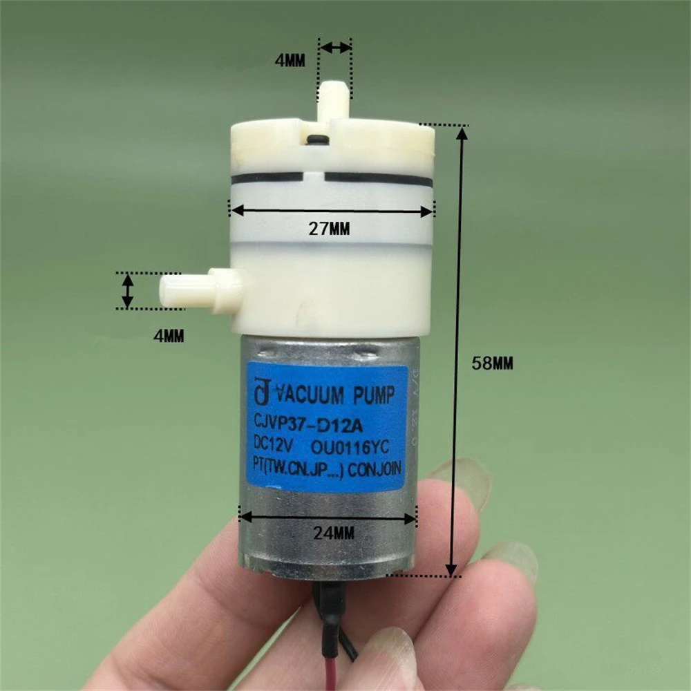 5 PCS Blue label 370 DC diaphragm vacuum pump CJVP37-D12A 12V micro vacuum negative pressure pump breast pump vacuum pump