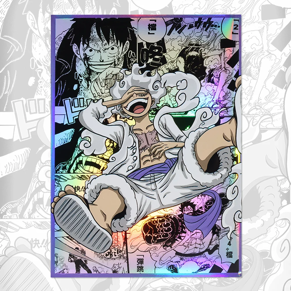

60pcs High-Quality Laser Holographic Anime Card Sleeves, 66x91mm, Durable PP Material, Standard Size for MTG Trading Cards