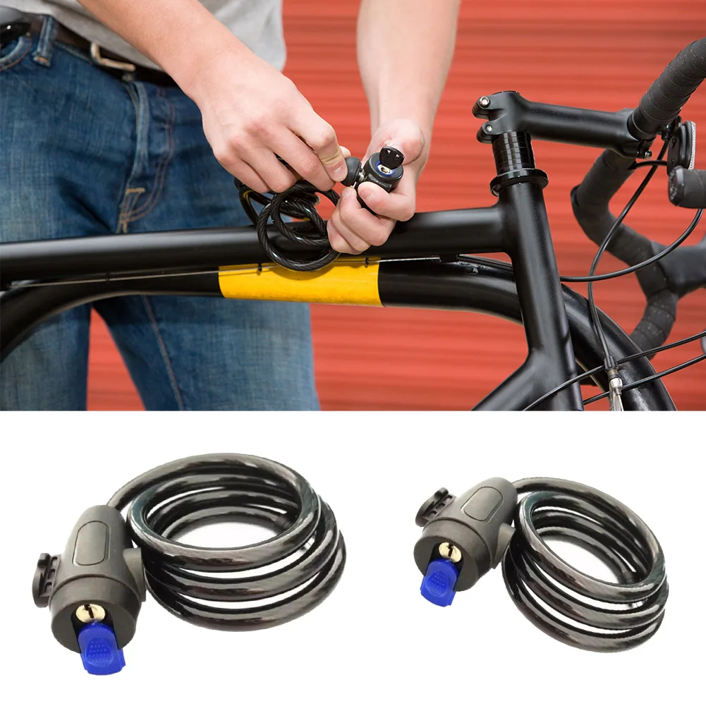 Bicycle Lock Bicycle Safety Lock Motorcycle Road Bicycle Key Lock Bike Electric Scooter Safety Padlock Bicycle Accessories