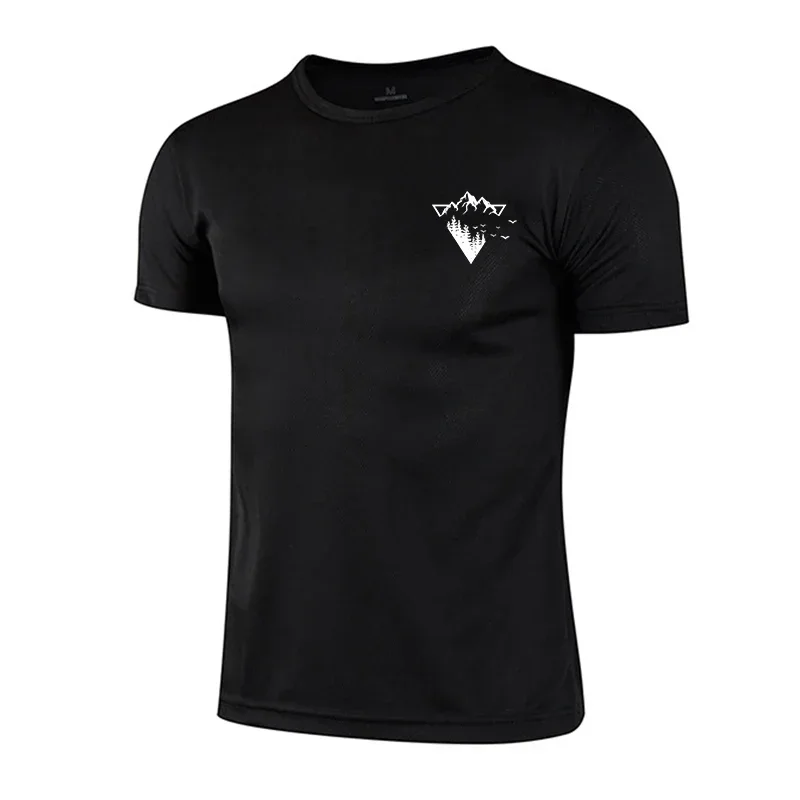 2026 Summer Men's Simple Quick Dry Moisture Wicking Compression T-Shirt Soccer Jersey Running Jogging Athletic Gym Training Top