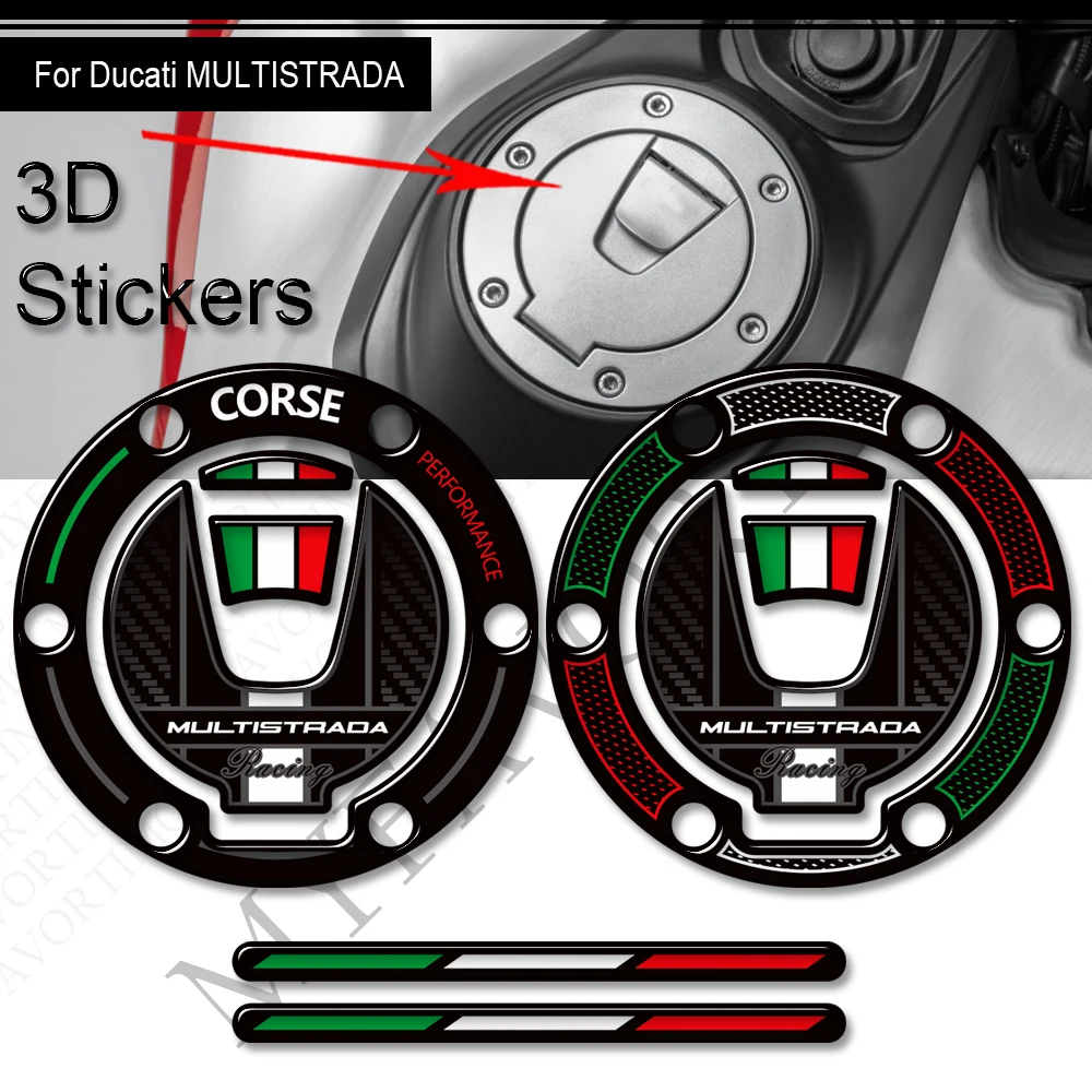 

Для Ducati MULTISTRADA 950 1000 1100 1200 1260 V2 V4 Защитная накладка на бак Газ, мазут, крышка, обтекатель, наклейки на крыло, наклейки
