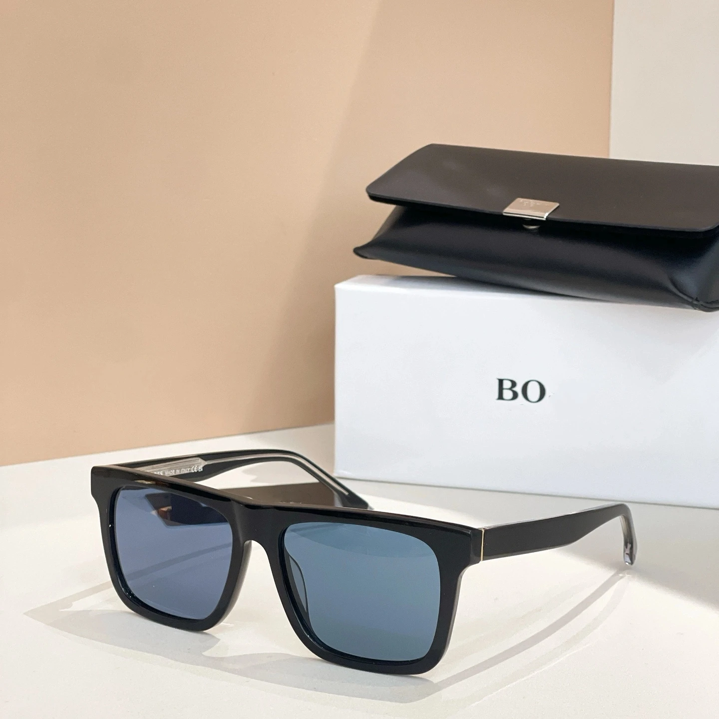 

Authentic For BS 1759 Luxury Casual Acetate Frame Retro Men Women Sun Glasses Blue Lenses Driving Anti-Glare Male Couple Eyewear
