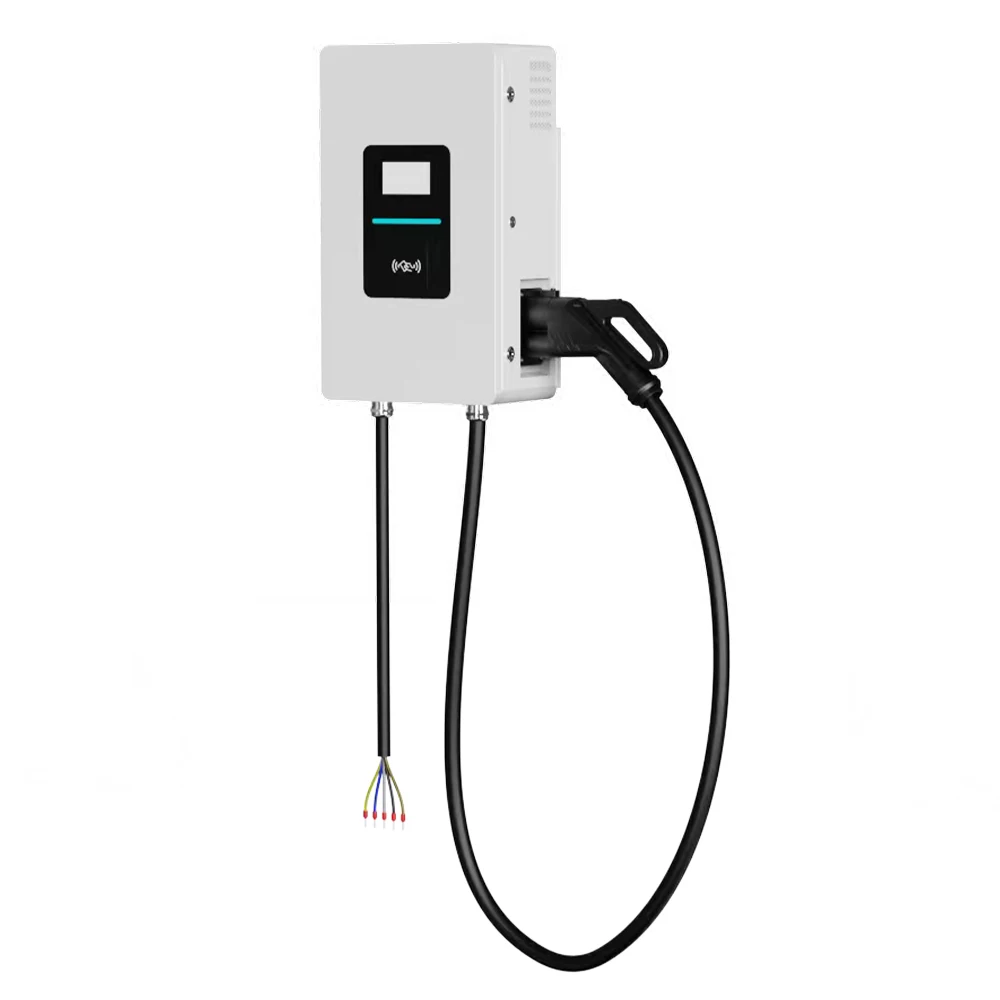 New Electric Car Mobile 20KW CCS2 IP54 OCPP1.6 Touch Screen Single  DC Fast Charger Wall Box Charging Station