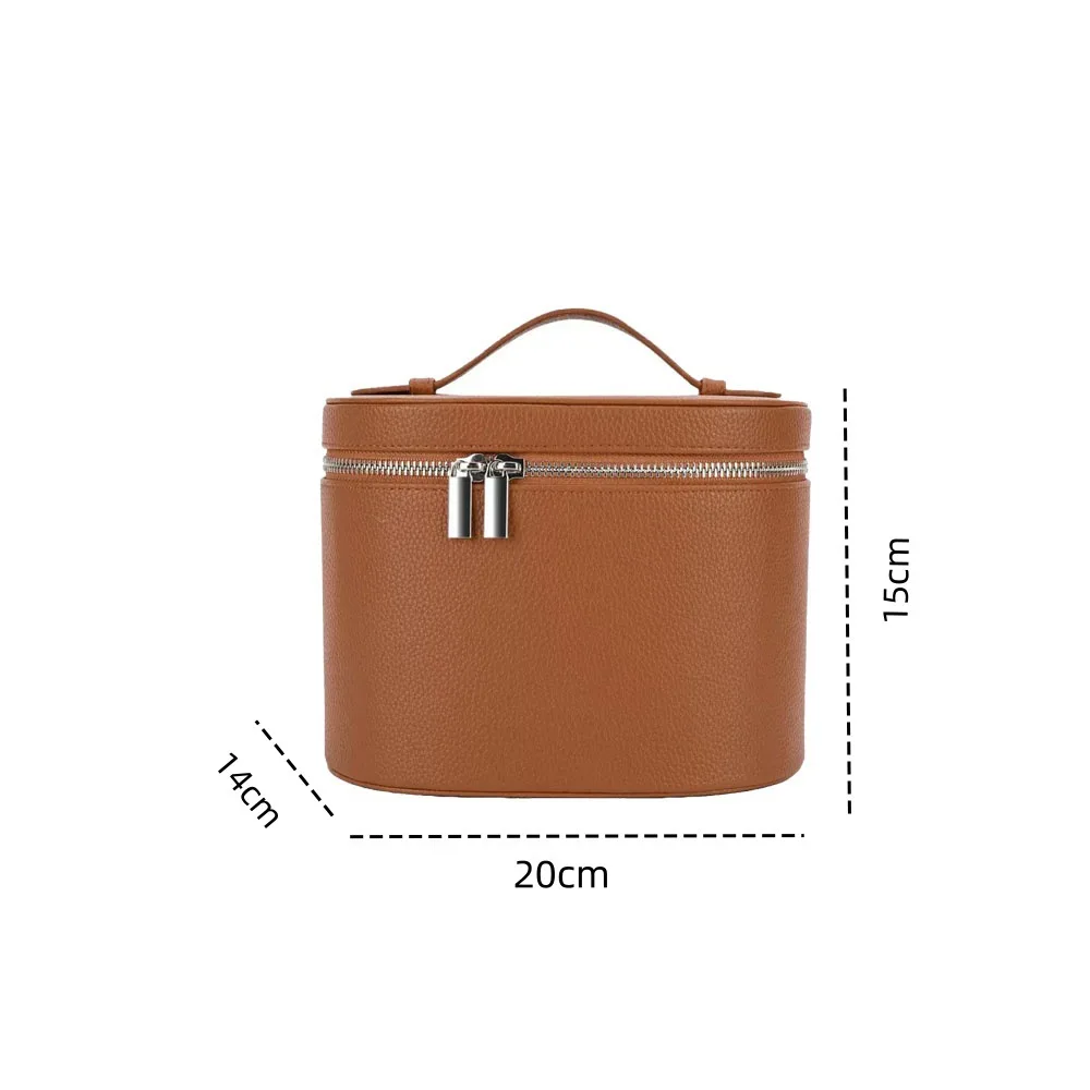 New Women's PU Leather Cosmetic Bag For Women Portable Storage Bag Large Capacity Luxury Makeup Bag Organizer Bag For Travel