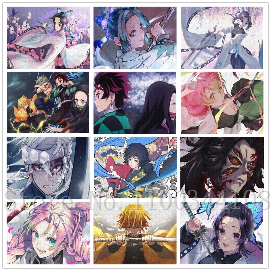 

Японская аниме-головоломка «Истребитель демонов» на 1000 элементов, деревянная развивающая игра-пазл для взрослых, антистресс, подарок