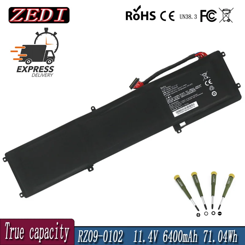 ZEDI BETTY RZ09-0102 Laptop Battery For Razer Blade 2014 RZ09-0102 RZ09-0116 RZ09-0130 RZ09-01301E20 RZ09-01161E31 11.4V 71.04Wh