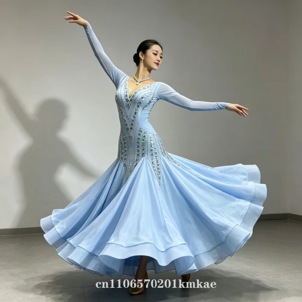 

Ballroom Dance Competition Dresses Dance Costumes Waltz Dress For Dancing Clothes Dance Wear Dress Rumba Standard Ballroom Dress