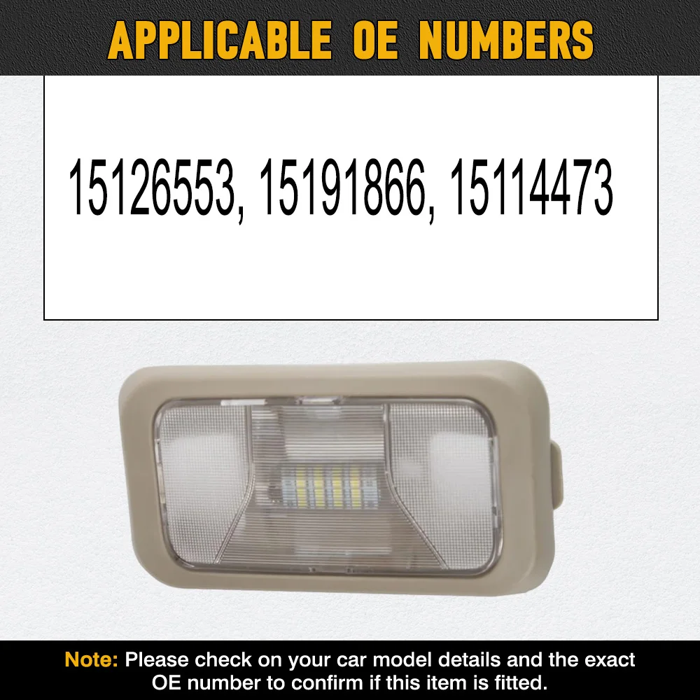

15126553 Car Interior Dome Roof Light Working Lamp Ceiling Light For Chevrolet Colorado GMC Canyon 2004-2008 15191866 15114473