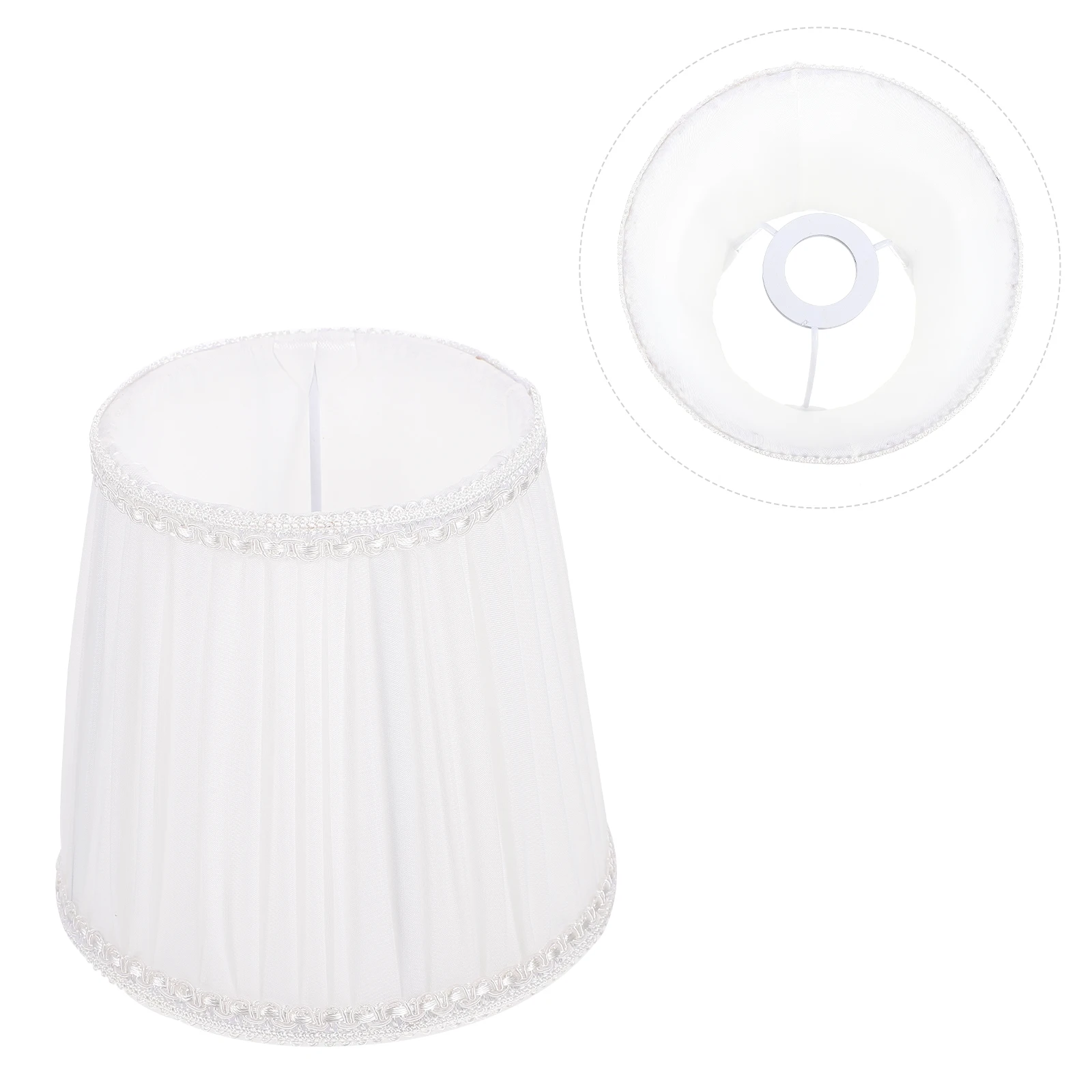 

E14 Fabric Cover for Ch Table Floor Wall Lamp White H made Cloth Lamp Cover Cloth Decor Accessories