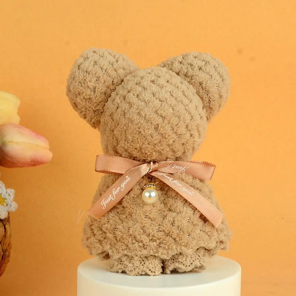 1 pezzo di cartone animato simpatico orso asciugamano regalo con custodia trasparente perfetto per matrimoni compleanni festa della mamma bomboniere natalizie