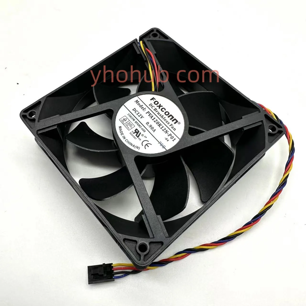 

Foxconn PVA120K12N-P01 DC 12V 0.90A 120x120x38mm 4-Wire Server Cooling Fan