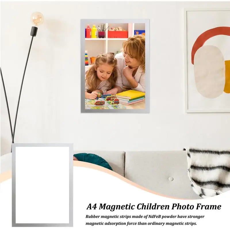 Magnetic Picture Frame A4 Magnetic Frames Home Decor for Car Door Bedroom School Classroom Travel Vacation Graduation Wedding