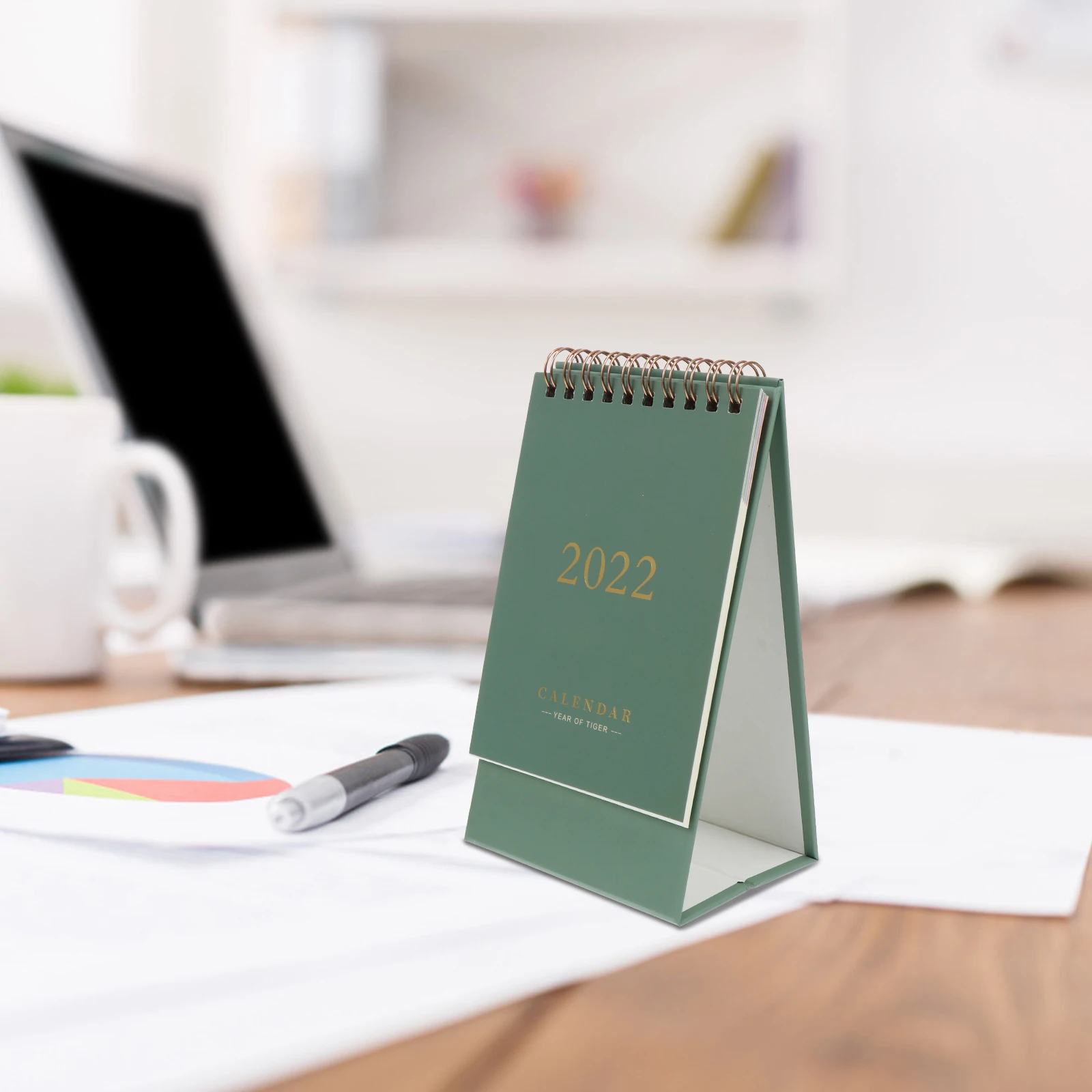 Desktop Calendar Notepad Small Calendars Perpetual Flip Mini Schedule Planner Office Sturdy Triangular Foldable Teacher Student