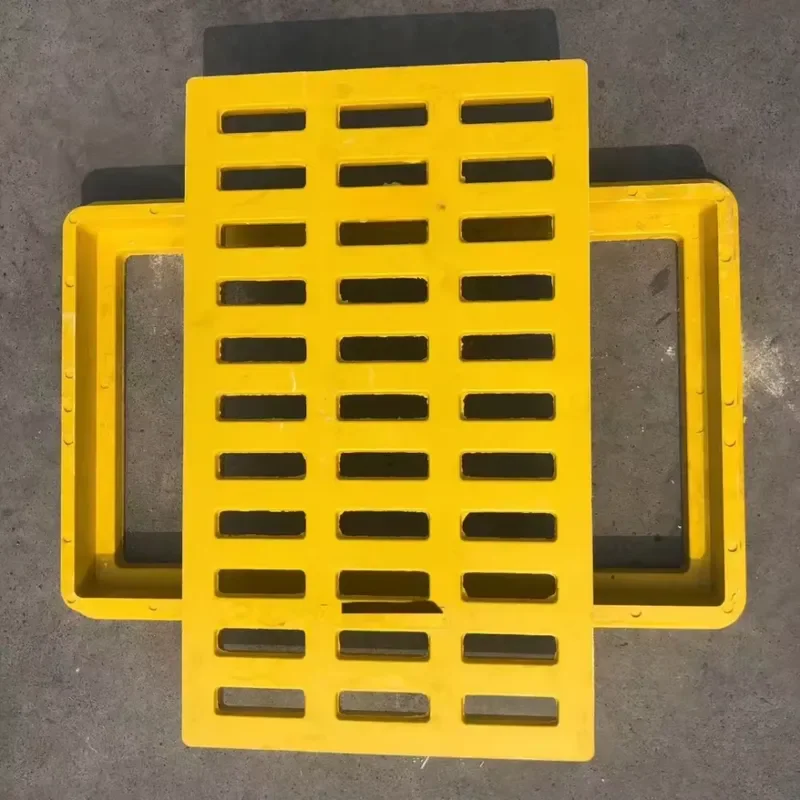 Heavy Duty Fiber Reinforced Plastic Drain Grille Composite BMC Material for Outdoor Patio Garden Walkway Water Channel Cover