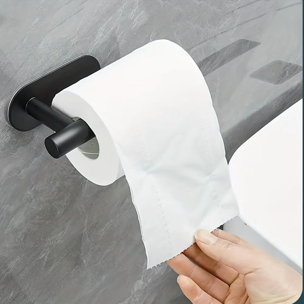 Geen boren toiletrolhouder badkamerrol tissue handdoekdispenser hanger roestvrijstalen servetopslag keukenaccessoires