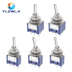 5PCS ON-OFF-ON ON-ON3 PIN/6PIN 2/3 Position Mini Latching Toggle Switch AC 125V/6A 250V/3A MTS-102 MTS-103 MTS-202 MTS-203