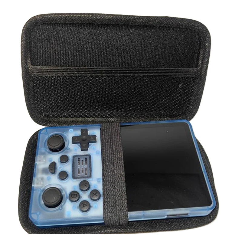 Game Console Handheld Bag for R36S/R35S/RGB30/RGB20SX/RG353M/RG35XX H Portable Storage Bag Shockproof Protective Case+Rocker Cap