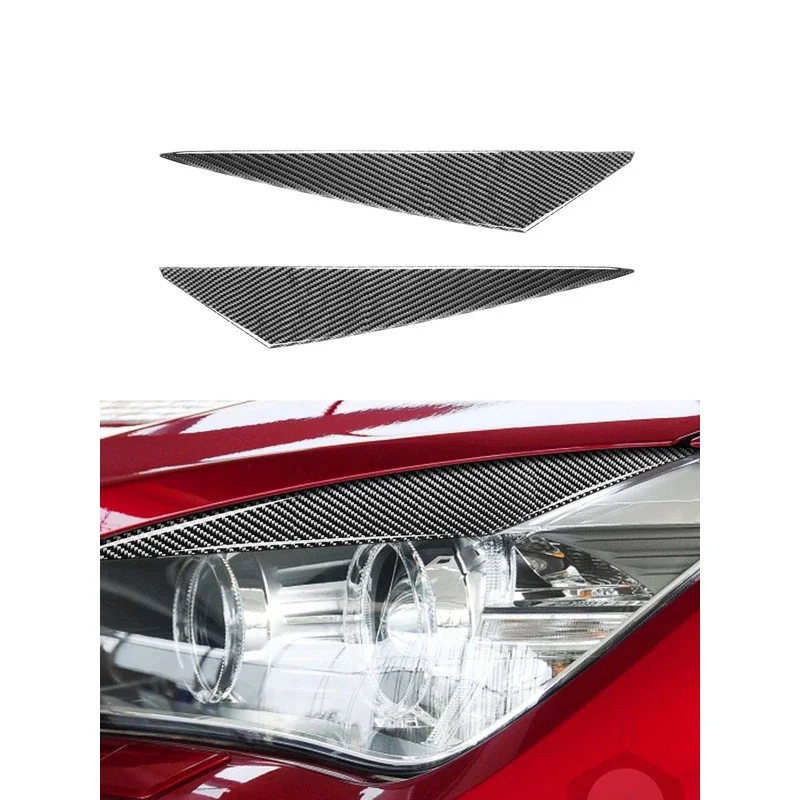 

Carbon Fiber Headlight Eyebrows Eye Lids For BMW X1 E84 2009-2014 Headlamp Cover Refit Protection Sticker Car Accessories