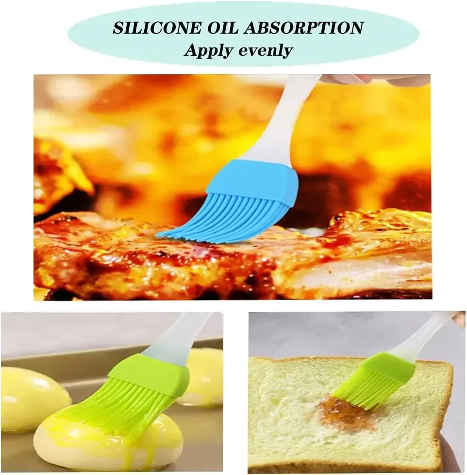 Silicone Oil Brush Set, Gadget De Cozinha, Molde, Baking Supplies Ferramentas, Acessórios