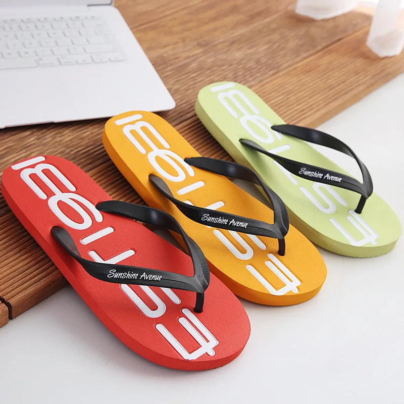 Flip Flops Men Shoes Non-Slip Wear-Resistant Comfortable Lightweight Casual Beach Slippers Men Shoes Personalized Deodorization