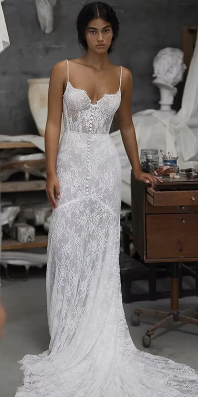 

Свадебное платье принцессы цвета слоновой кости с отстегивающимся шлейфом, индивидуальное платье с жемчугом для невесты, шикарное свадебное платье А-силуэта, Vestido De Novia