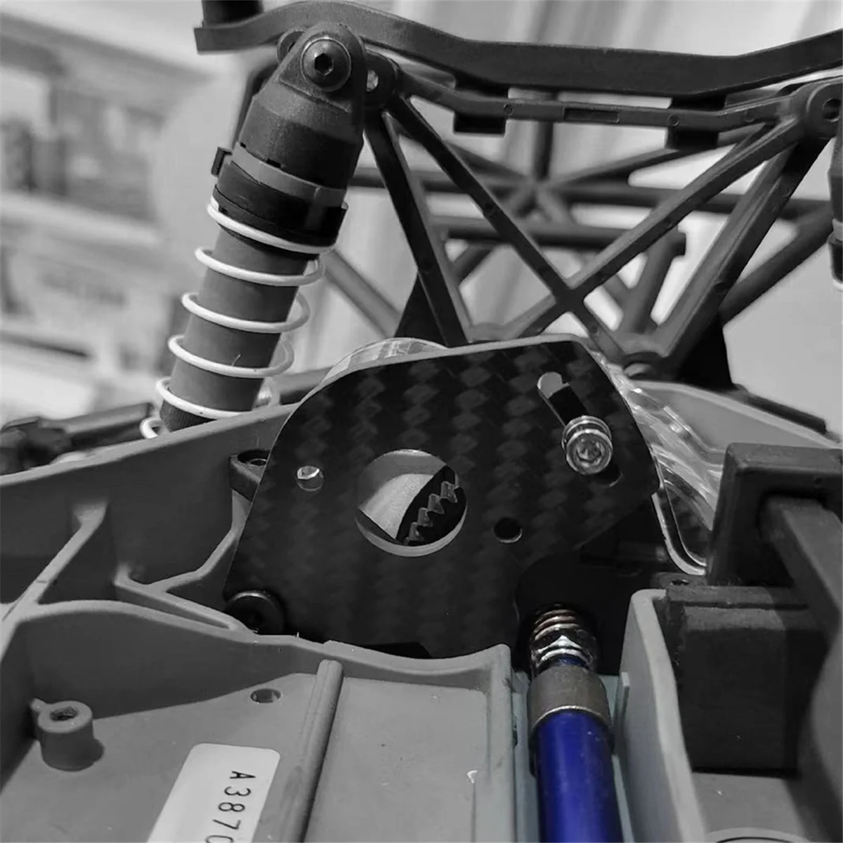 Ultra duurzaam voor Traxxas Slash Dead Mouse Motor koolstofvezel vast stuk, afstandsbediening speelgoedauto-accessoires