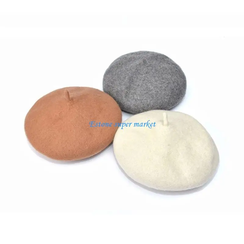 

090B Baby Girls Hat Color Vintage Beanie Cap Bonnet Hat for Kids Children 2-8 Years Old