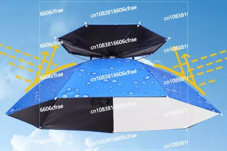 

Sun umbrella outdoor tea-picking, sun-proof hat umbrella folding sun-proof and rainproof ultra-light