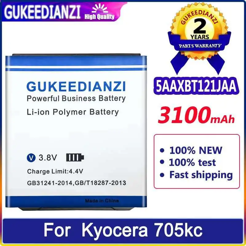 

3100Mah Fast Charging 5AAXBT121JAA For Kyocera 705Kc Mobile Phone Battery