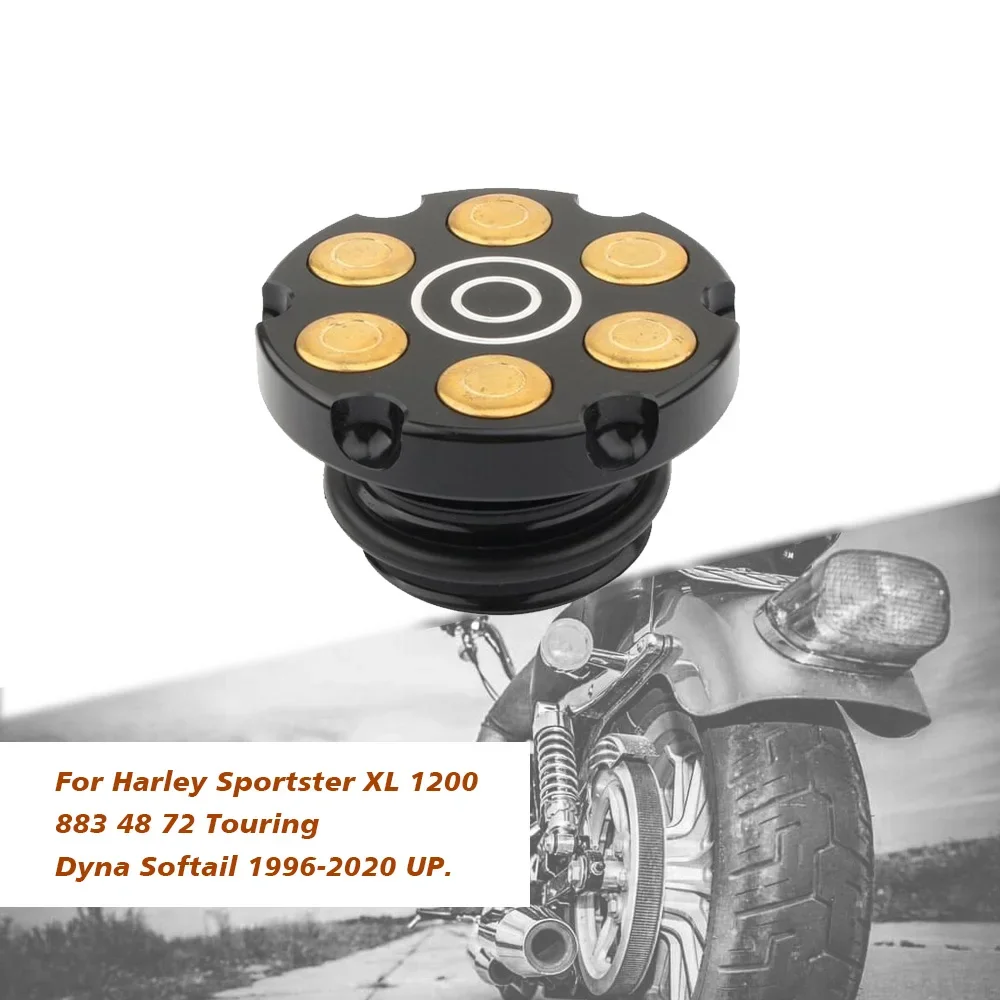 Fuel Gas Tank Cap Right-hand Vent Oil Decorative Caps For Harley Sportster XL 1200 883 48 72 Touring Dyna Softail  Road King