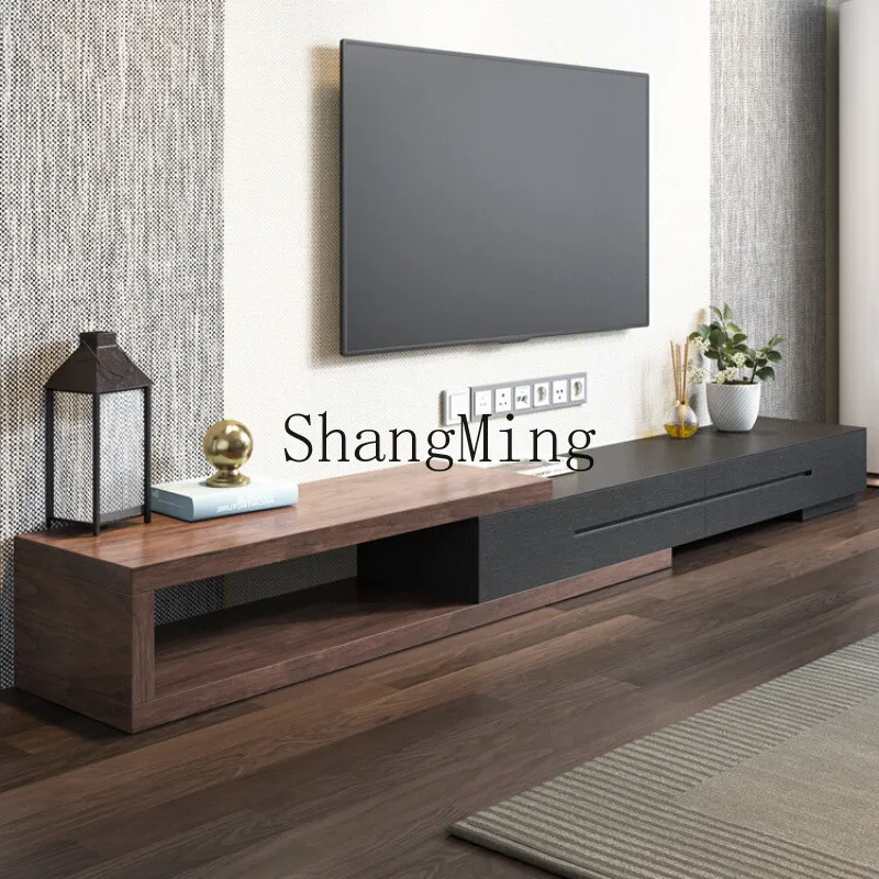 

SM modern bedroom TV cabinet small apartment new coffee table combination advanced living room TV cabinet